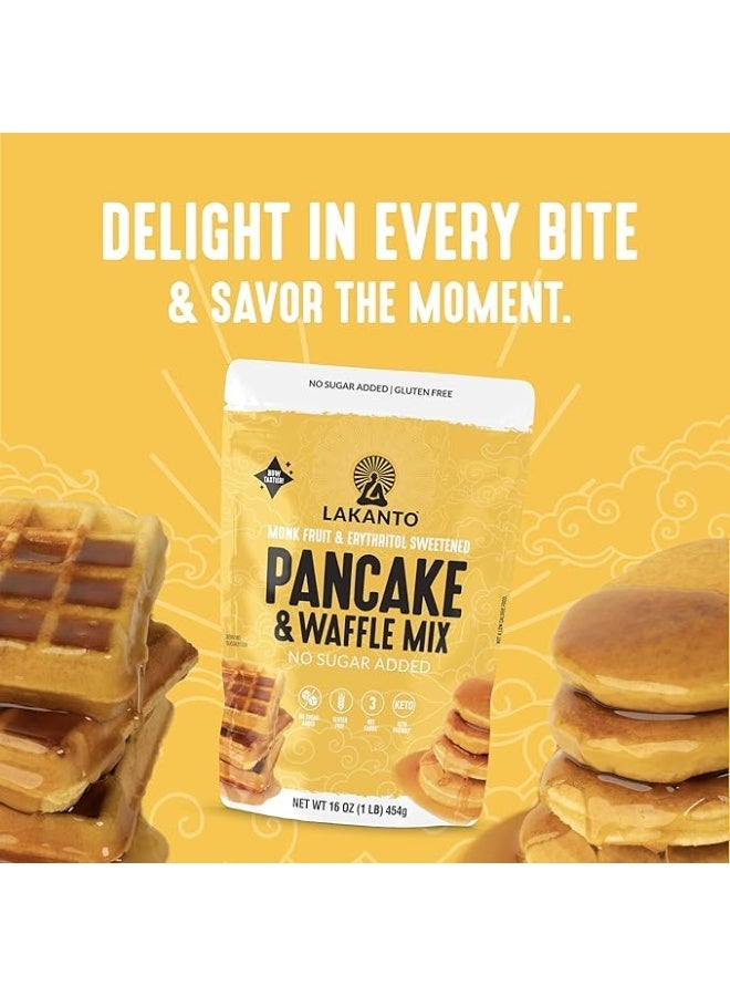LAKANTO Lacanto, Sweet Pancake & Waffle Mix, No Added Sugar, 1 lb (454 g) - Image 4